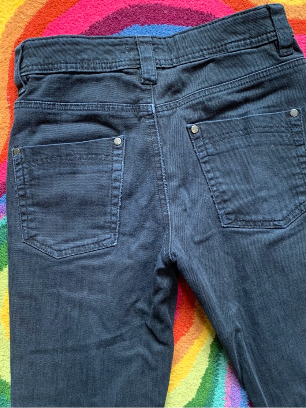 Soft Grey Charcoal Soft Cotton Jeans / Pants